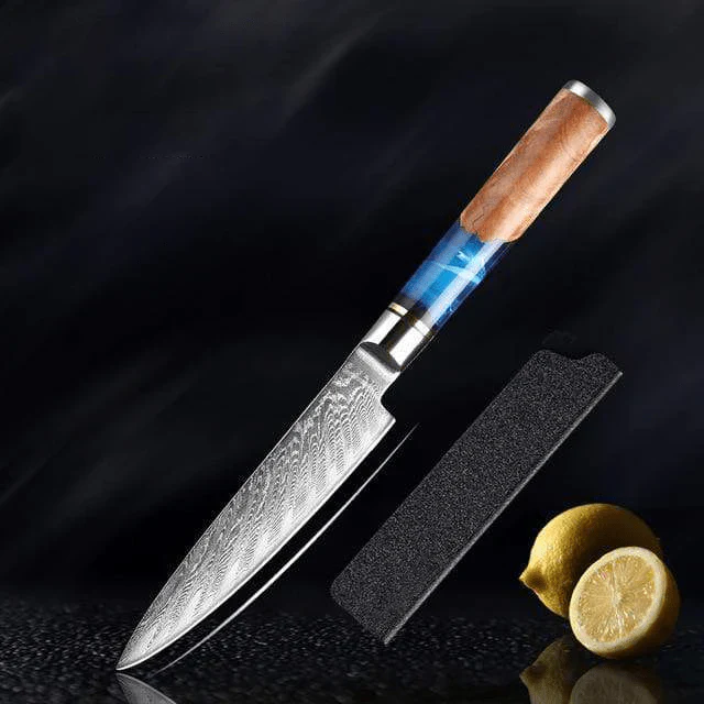 Aotsuki (青月) - Japanese Damascus Steel Chef’s Knife - Image 10
