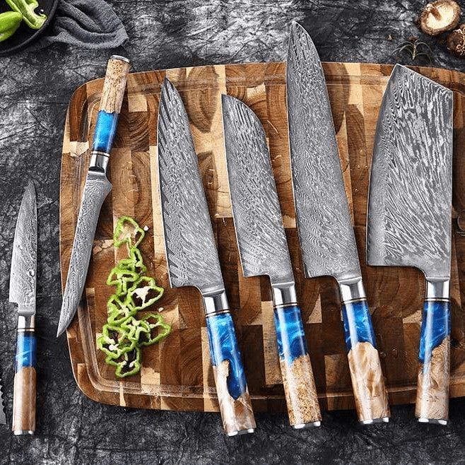 Aotsuki (青月) - Japanese Damascus Steel Chef’s Knife - Image 3