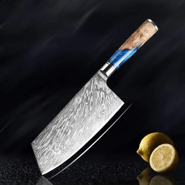 Aotsuki (青月) - Japanese Damascus Steel Chef’s Knife - Image 7