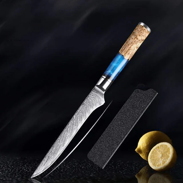Aotsuki (青月) - Japanese Damascus Steel Chef’s Knife - Image 9