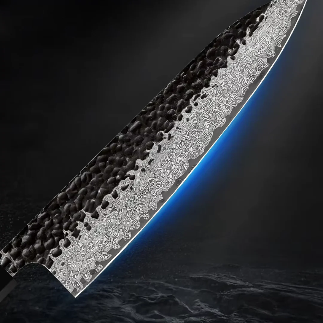 Kazeshimo (風霜) - Japanese Damascus Steel Chef's Knife (8 inch) - Image 4